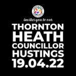 Thornton Heath Councillor Hustings flyer